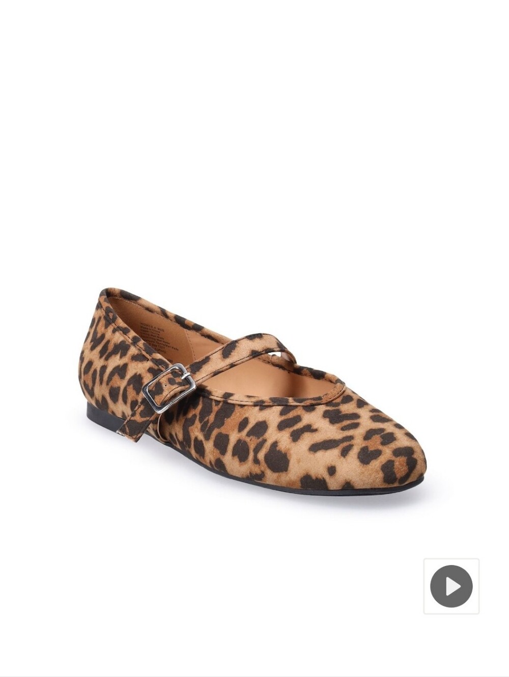 Sonoma Goods for Life Wandis Mary Jane Flats in Leopard Women's 10